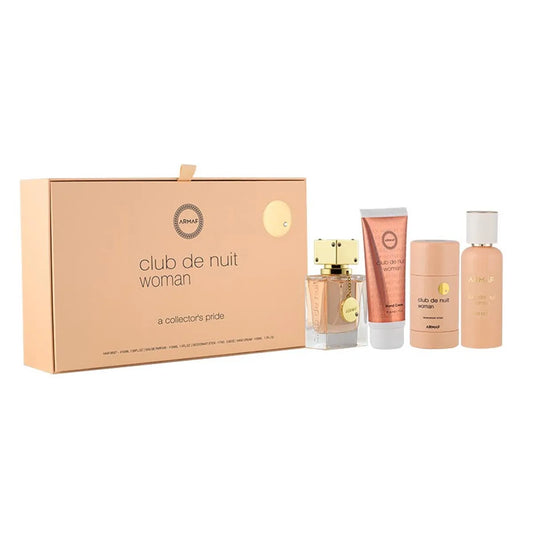 Club Denuit Woman EDP 55ml Hair Mist 55ml Deodorant Stick 75ml Hand Cream 50ml - Armaf