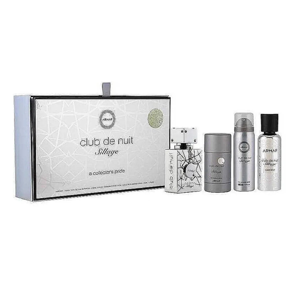 Club de Nuit Sillage EDP 30ml Hair Mist 55ml Deodorant Stick 75ml Body Spray 50ml - Armaf
