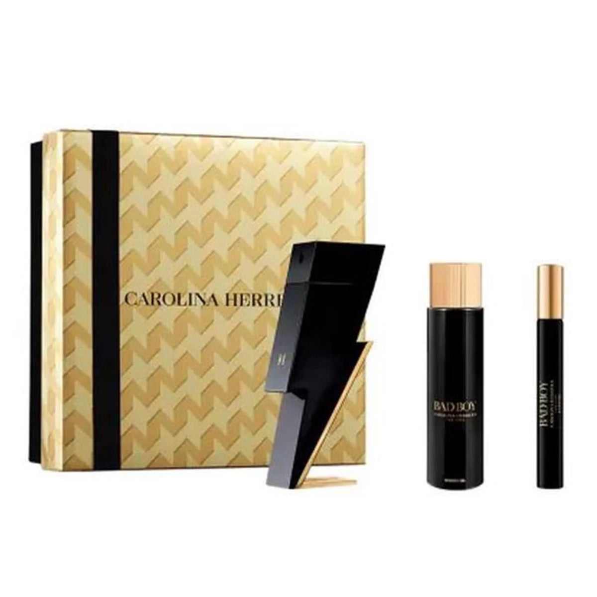 Bad Boy EDT 100ml Gel de Baño 100ml Eau de Toilette 10ml - Carolina Herrera