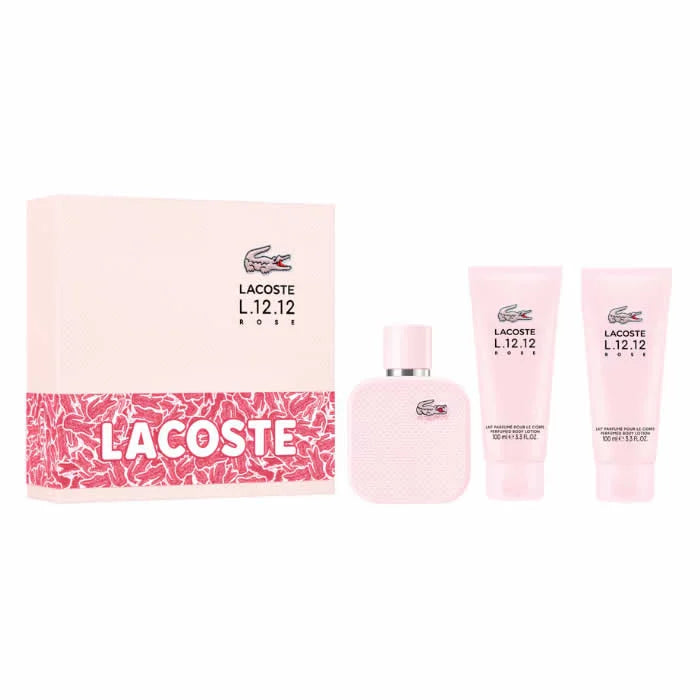 L.12.12 Rose EDP 100ml Gift Set - Lacoste