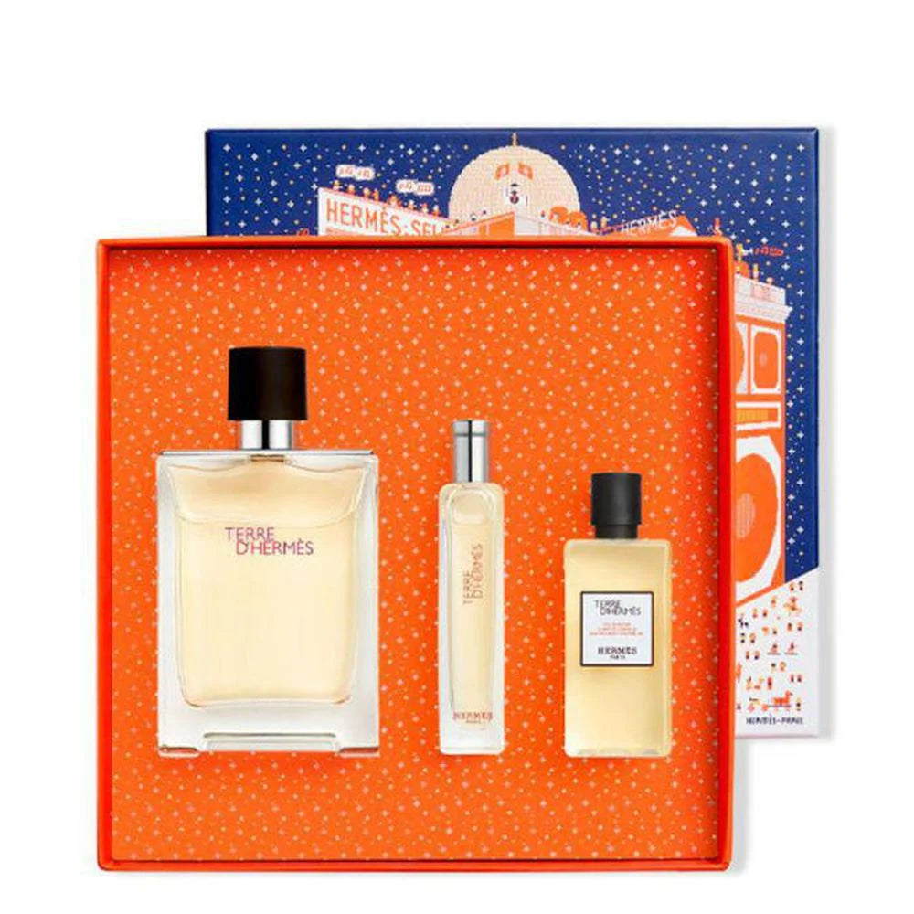 Terre EDT 100ml Gel Corporal 40ml Spray De Viaje - Hermès